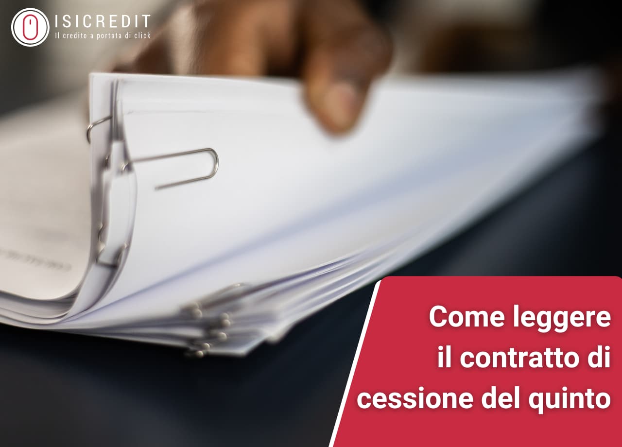 Contratto di cessione del quinto: come si legge? 1